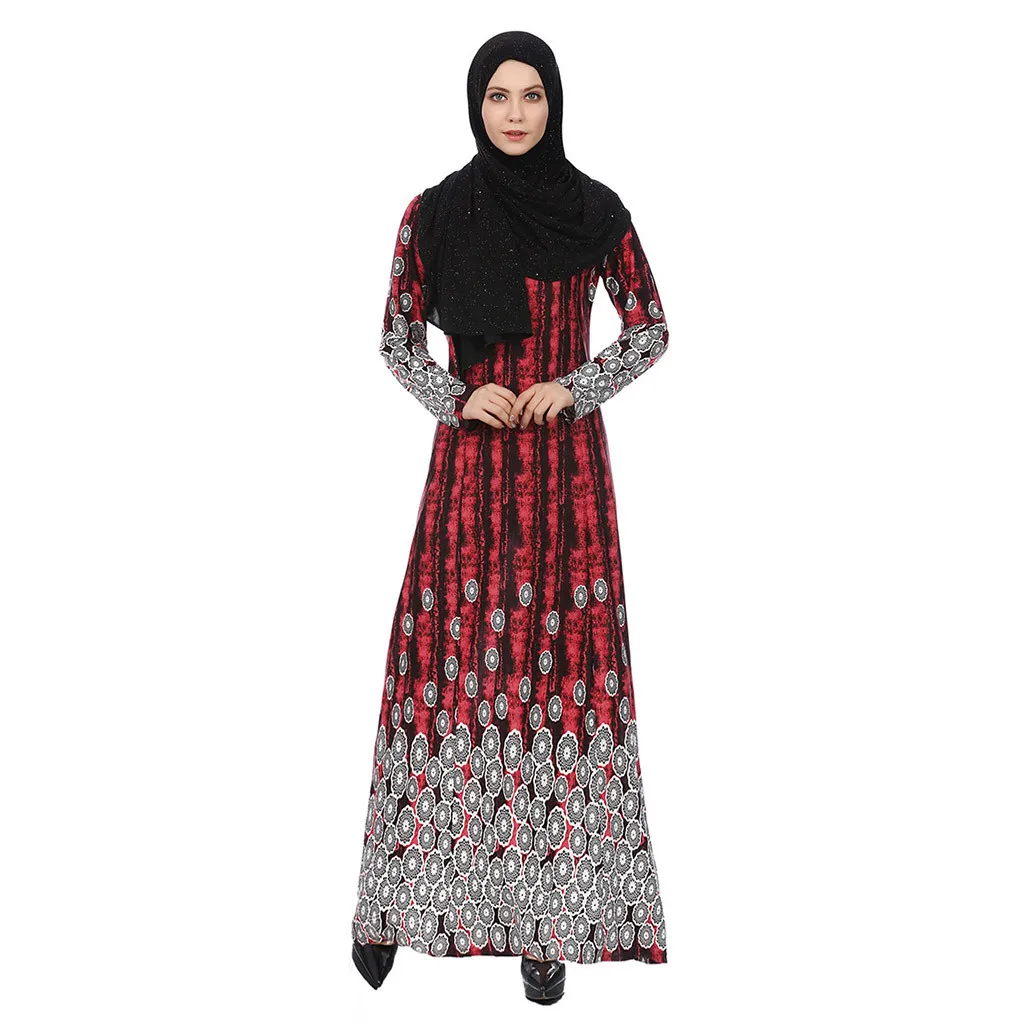 

muslim dress for women Muslim Dress Female Spring New Sexy Ethnic Style High Waist Beach Middle East Ramadan Abaya Jilbab Dress