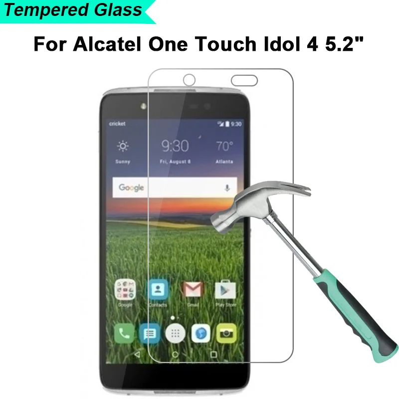 Ультратонкое закаленное защитное стекло для Alcatel One Touch Idol 4 5 2 &quotidol4 9H Hard 2.5D |