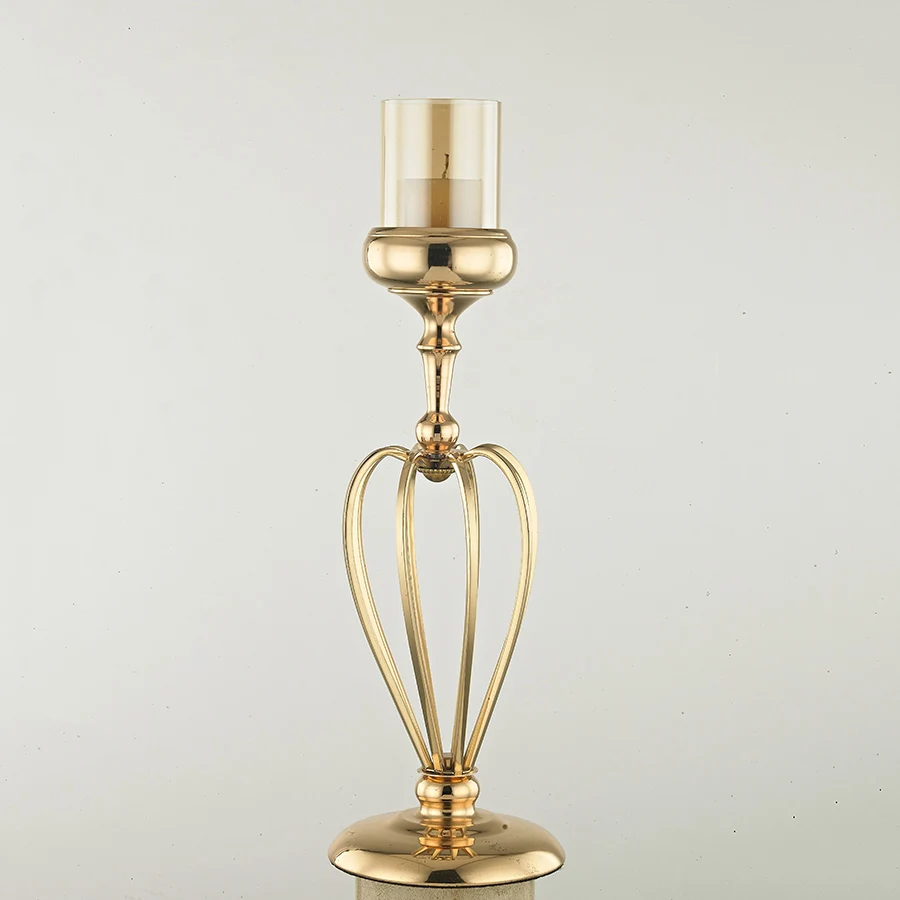 Creative Lantern Candle Holders Copper Art Candlestick Ornaments