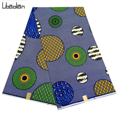 Новое поступление африканская восковая печать Горячая aArican Kente ткани 6 ярдов восковая печать ткань полиэстер для вечерние S1024-5 - Цвет: As picture 11