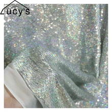 130 см в ширину, высокое качество, 5 мм, ткань с блестками, 1 ярд, Яркая блестящая ткань с блестками, материал для свадебного украшения