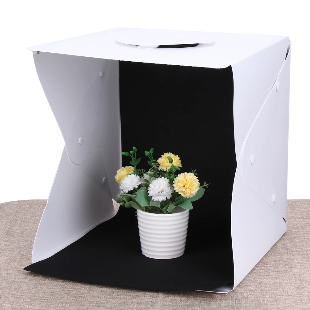

ALLOET 330X330X40mm Portable Mini Photo Studio Box Photography Backdrop Built-in Light Photo Softbox Photography Tent Lightbox