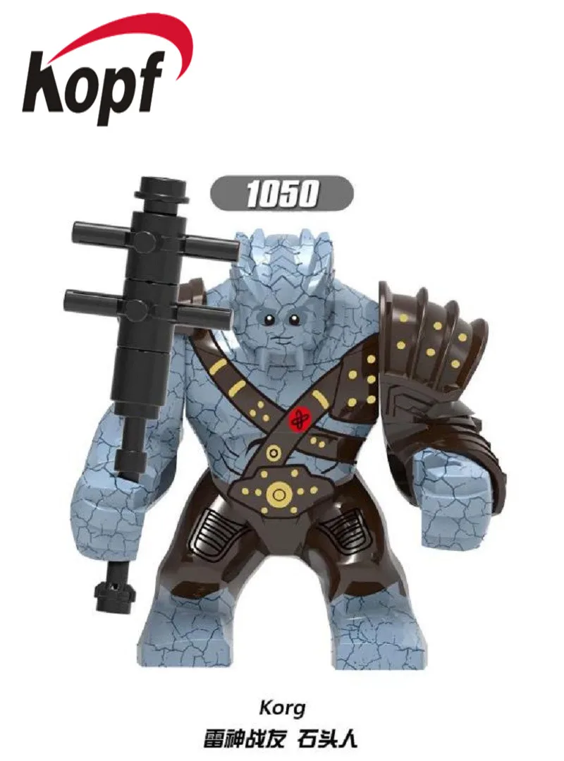 

XH 1050 Single Sale Avengers 4 Bricks End Game Space Korg Iron Monger Hulk Action Building Blocks Figures Children Gift Toys
