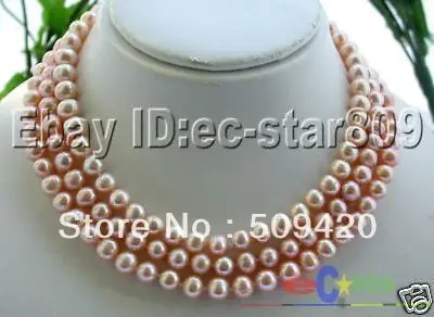 

Free ShippingLONG 50" 9MM PINK ROUND FW CULTURED PEARL NECKLACELONG