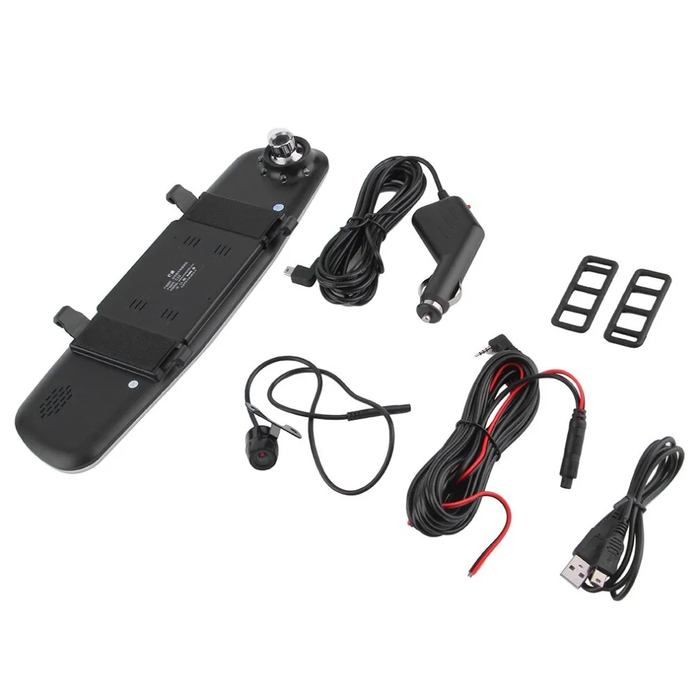 

newCar DVR 4.3" Rear View Mirror Front Dual Camera Recorder Motion Detection