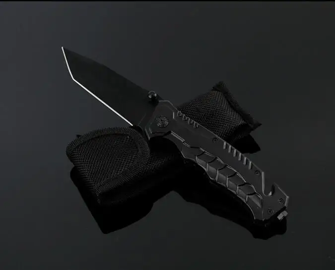 Тактический складывая лезвие Ножи нержавеющей открытый выживания кемпинг ножи Охота карманные инструменты с логотипом