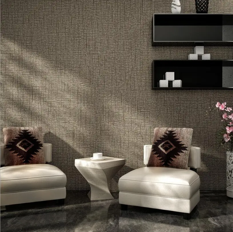 

Modern Gray Wallpaper Embossed Particle Solid color Wall Covering Roll For Living room Bedroom Wall Decor /Beige pink