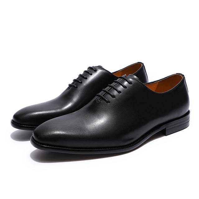 Luxury Brand Designer Genuine Leather Mens Wholecut Oxford Shoes For Men Black Brown Dress Shoes Business Office Formal Shoes