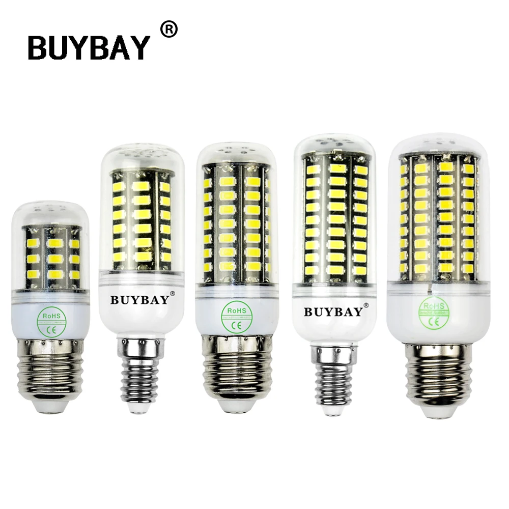 Goede Meer helderder SMD5736 LED corn e27 E14 LED lamp 3 w 4 w 5 w 7 w 10 w gloeilamp AC90 260V kaars lichten spotlight bollen