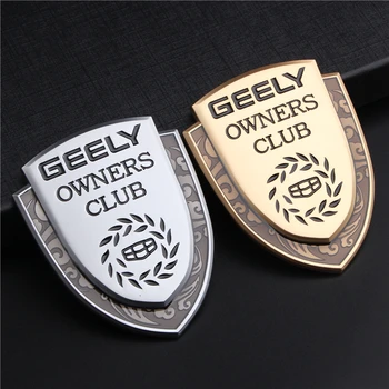 

Metal Car Body Badge For Geely Logo Emblems Decal for Geely Emgrand GE GT EV8 EX7 Front Trunk Stickers Auto Exterior Accessories