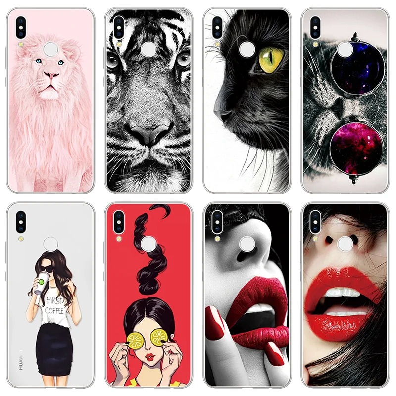 

Sexy Girl Lips Tiger For Huawei P20 P8 P9 P10 Plus Honor 7A 8X 9 Play View 20 Mate 9 10 20 Lite Mini 2017 Pro P Smart 2019 Case