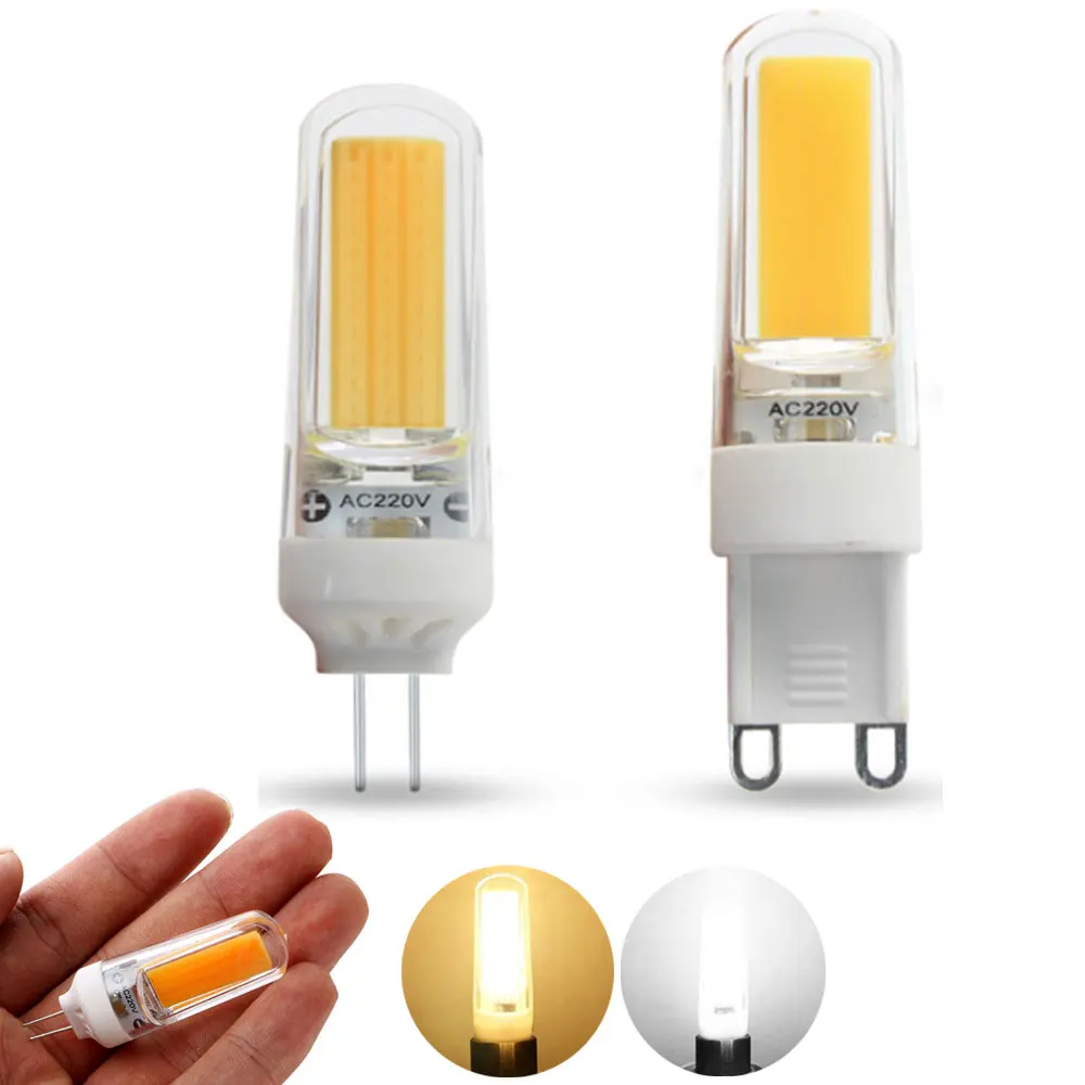 

10PCS/Lot High quality 9W COB LED G4 G9 LED Bulb 360 Beam Angle Bombillas Replace 60W Halogen Chandelier Lights Mini Led Lamp