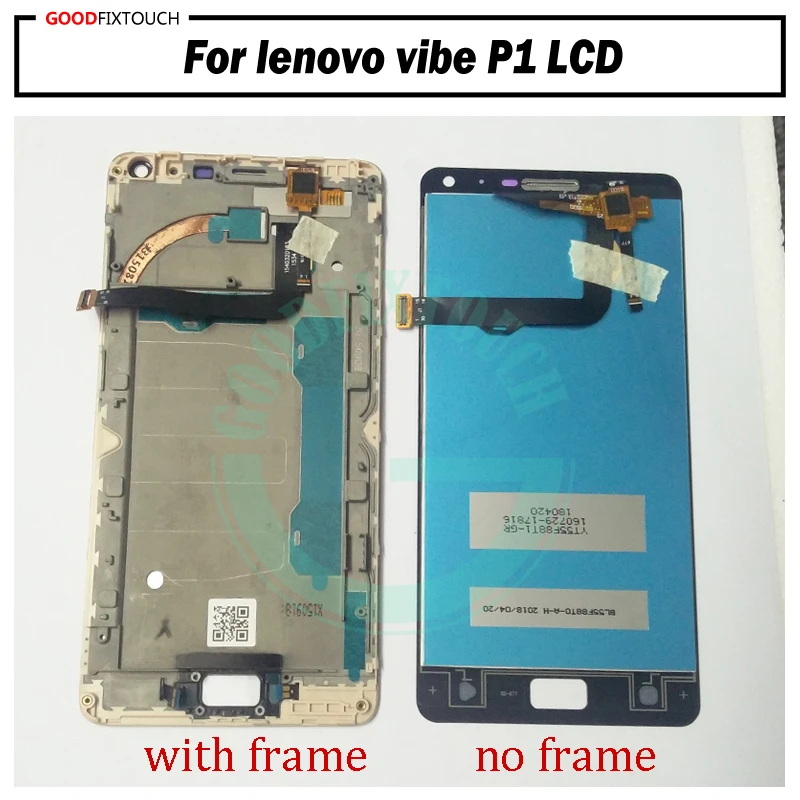 ЖК-дисплей для lenovo vibe P1 P1c72 P1a42 p1c58 p1 Turbo Pro P1MC50 сенсорный экран дигитайзер в сборе с