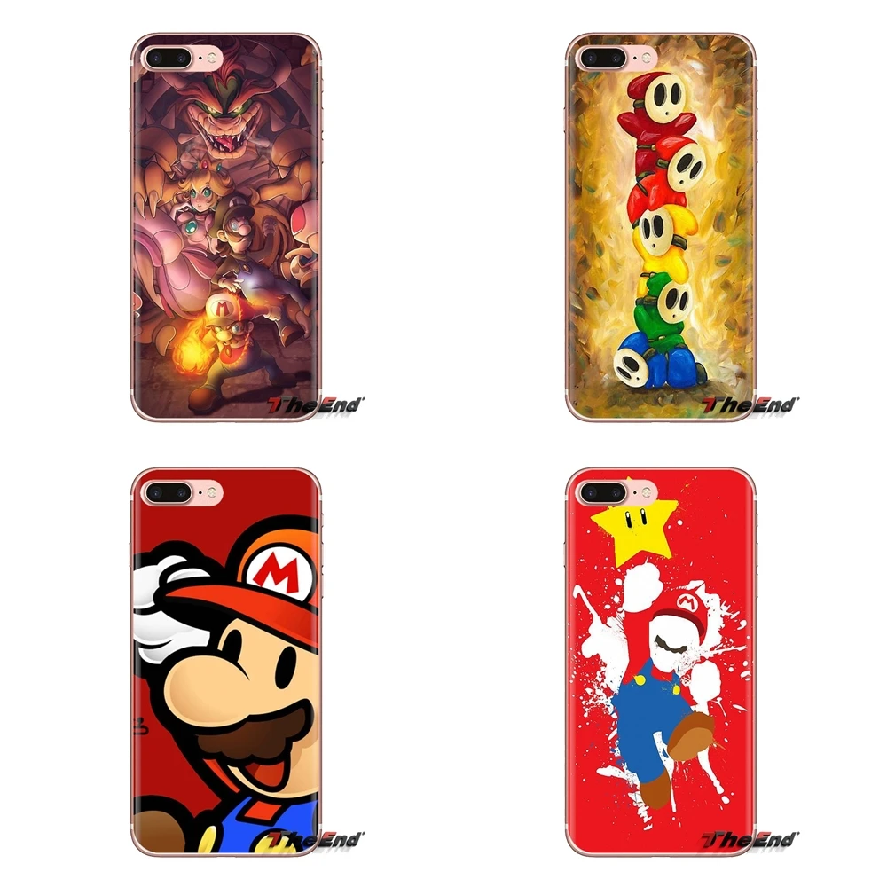 

Cell Phone Case Cover Super Mario Bros Mushrooms For Huawei G7 G8 P7 P8 P9 P10 P20 P30 Lite Mini Pro P Smart Plus 2017 2018 2019