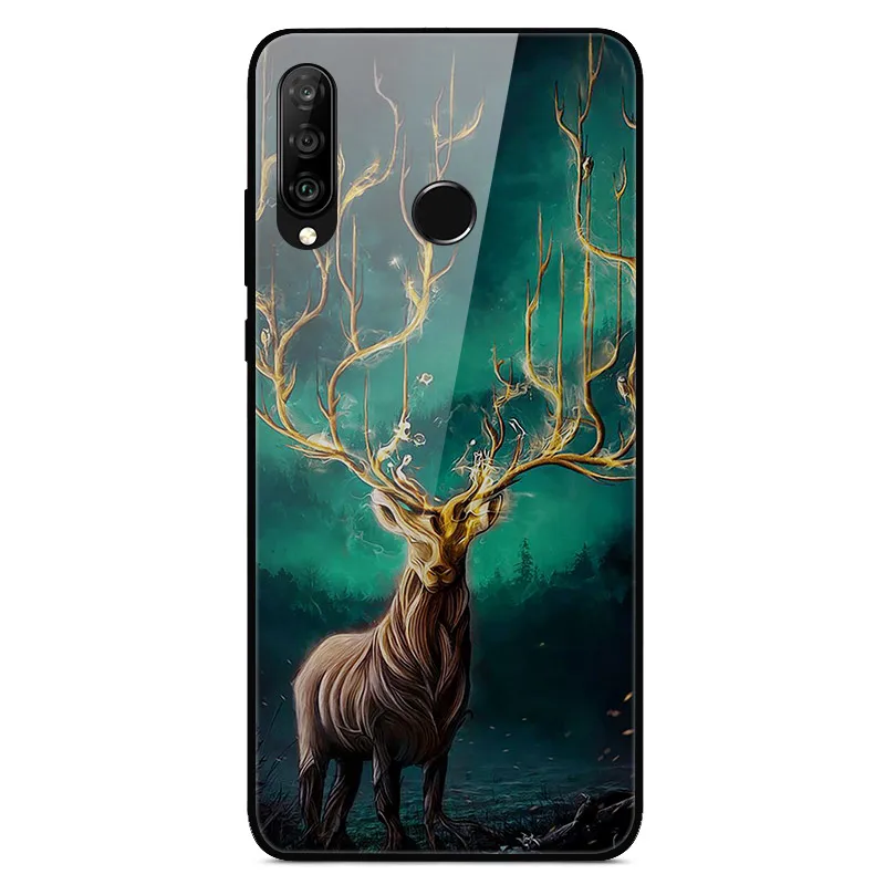 37 Для huawei P30 Lite, чехол, стекло, задняя крышка, жесткий чехол для телефона s, для huawei P30 Lite, чехол, бампер, закаленное, Honor 9X Pro Y9 Prime - Цвет: 37