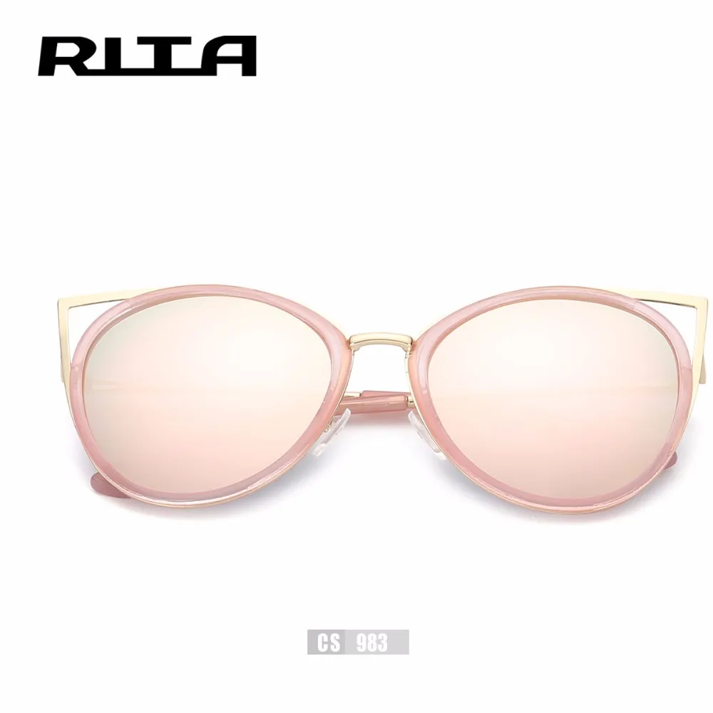 New Рита Металла Способа Ретро Винтаж Cat Eye Солнцезащитные Очки CS983 Зеркало Женский