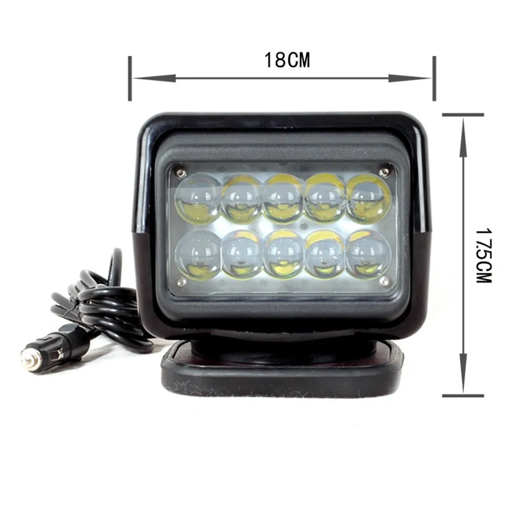  IP67 10-30V Remote control LED Searchlight 7inch 50W Spotlight LED Work Day Light TRUCK SUV BOAT MA - 32610634217