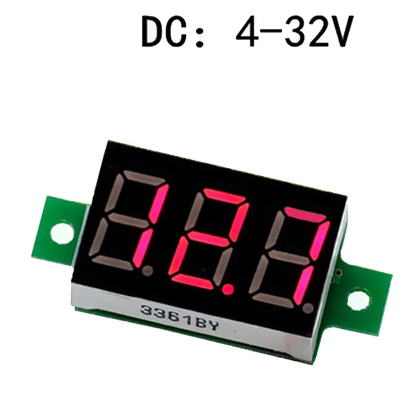 

Best Selling Voltage Meter LED Display Mini 0.36 inch DC 4.5~30V Digital Voltmeter Adjustment Voltmeter Red Volt Meter