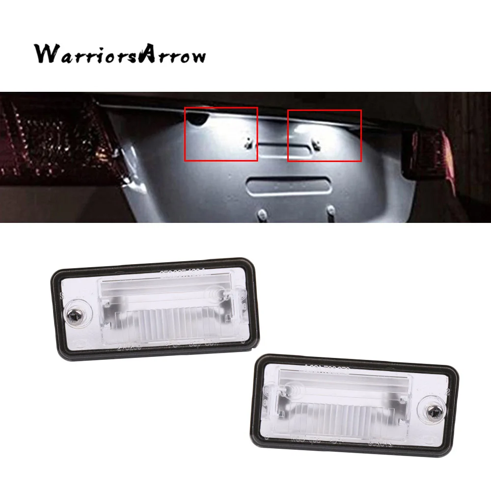 

Pair left & Right License Plate Light Lamp Lens For AUDI A3 A4 S4 B6 B7 A6/S6 Q7 2007-2009 RS4 2006-2008 8E0807430A 8E0807430B