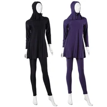 New Brand Vogue Modesty Swimsuit Muslim Swimwear Islamic Swimsuit Beachwear Full Cover Costume