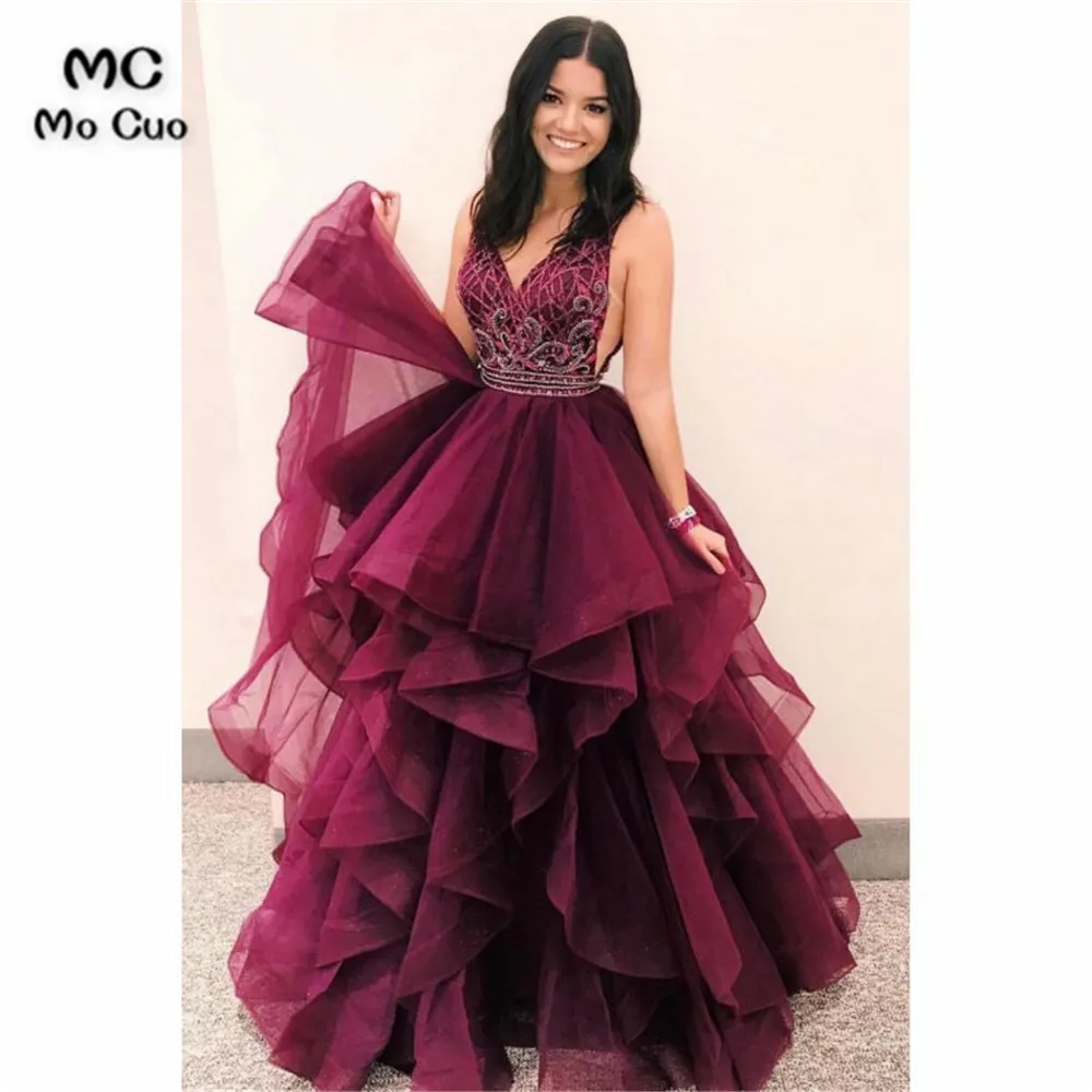 Burgundy Prom Dresses, Prom Dresses 2019, Prom Dresses Long