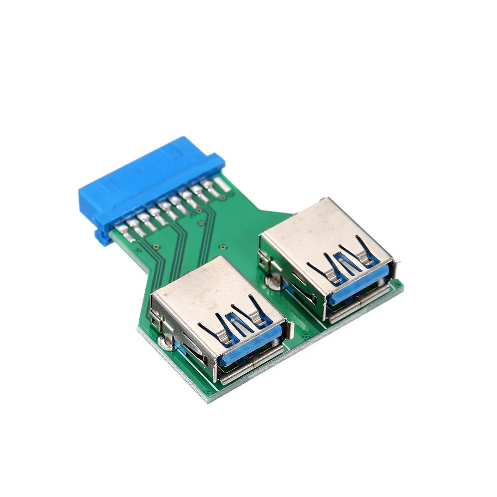 20Pin to Dual USB3.0 Adapter Connverter Desktop Motherboard 19Pin/20Pin