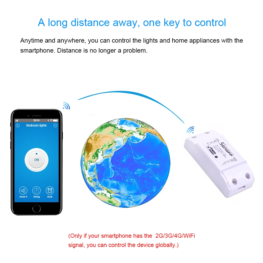 Wi Fi выключатель Itead Sonoff Basic беспроводной света для дистанционного управления DIY