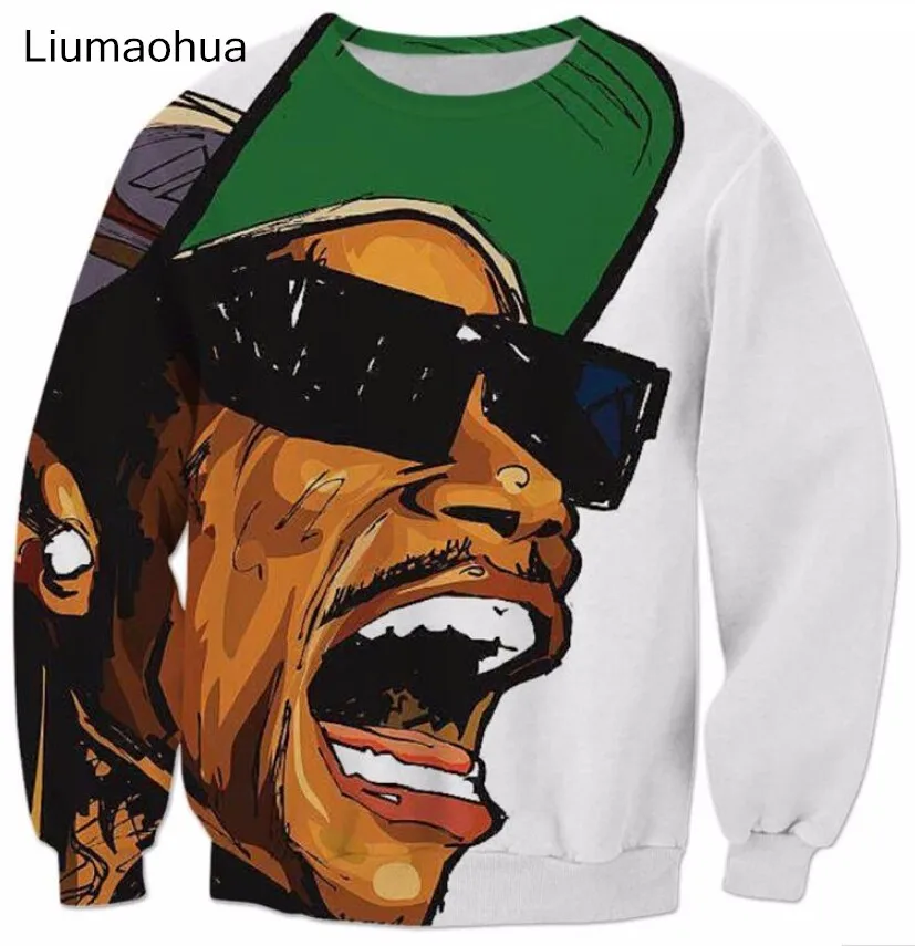 

Liumaohua New Pop Punk Hip hop Dizzy Arts Wiz Khalifa 3D Sweatshirt Women/Men Pullovers hoodies Outerwear casual loose tops