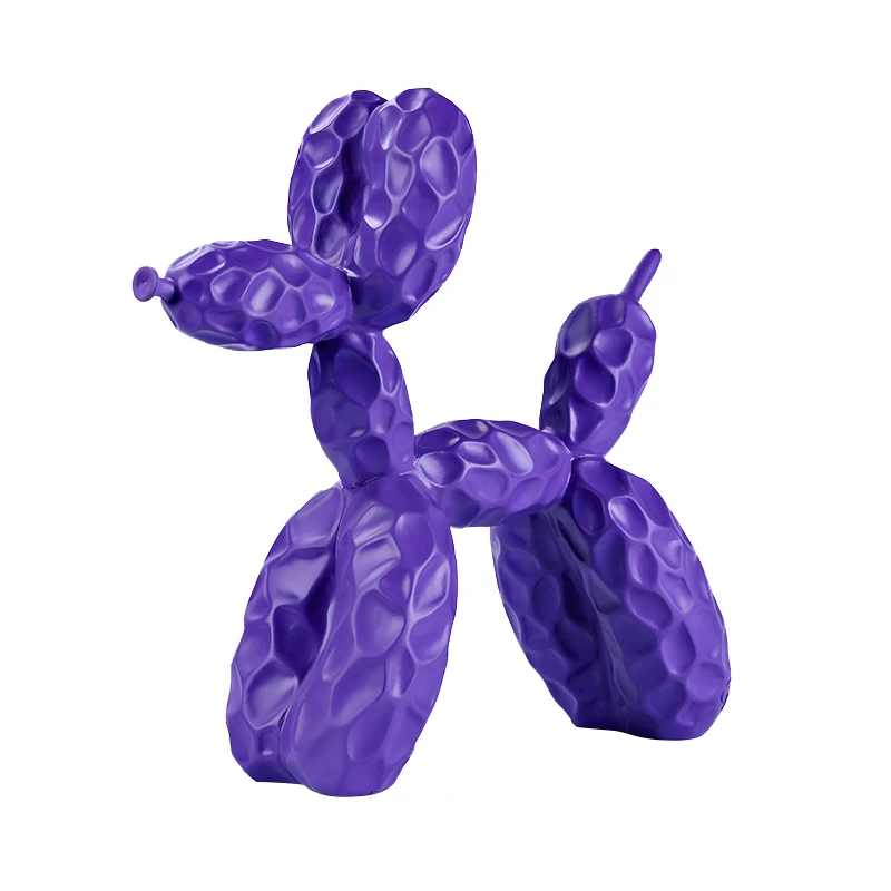 

Bump Koons Balloon Dog Statue Animals Resin Craftwork Desktop Living Room Wine Cabinet Wall Hanging Decorations L2842