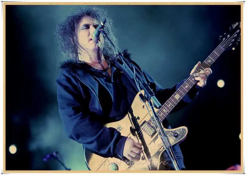 The Cure Rock Band музыка крафт-бумага плакат гостиная столовая настенные декоративные картины 30*21 см - Цвет: Белый