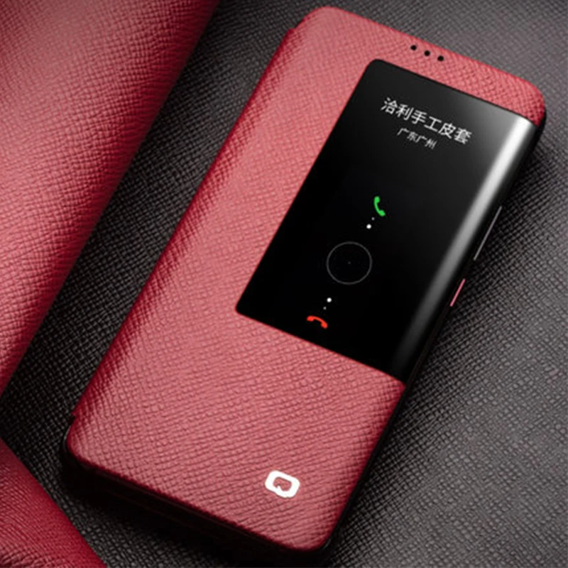 Luxury Smart Case for Huawei Mate 20Pro Genuine Leather Phone Case Window Cover for Huawei Mate 20RS 20 Pro 20 RS Fundas Skin