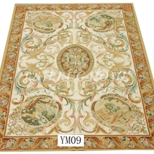 4'x6' Французский Aubusson ковры ручной работы шерстяные ковры, Новая Зеландия шерсть