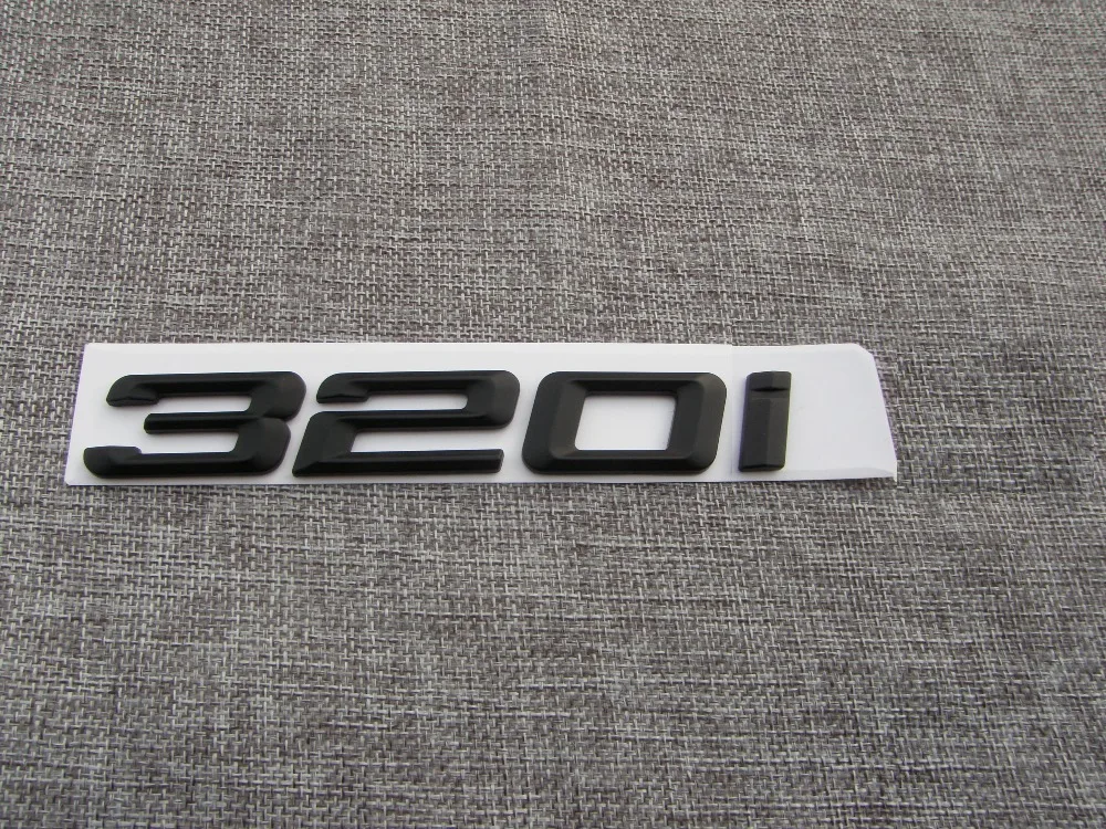 Exterior Accessories Matt Black ABS Number Letters Word Car Trunk Badge
