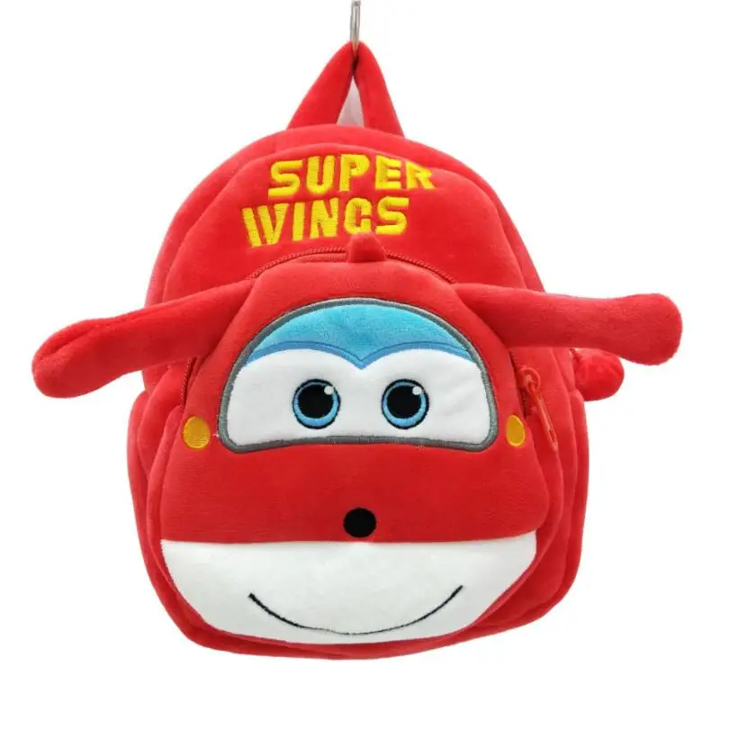 

Unisex Zipper Baby Cute Kids Plush Backpacks Mini schoolbag Super Wings Jett Plush Backpack Children School Bags For Baby