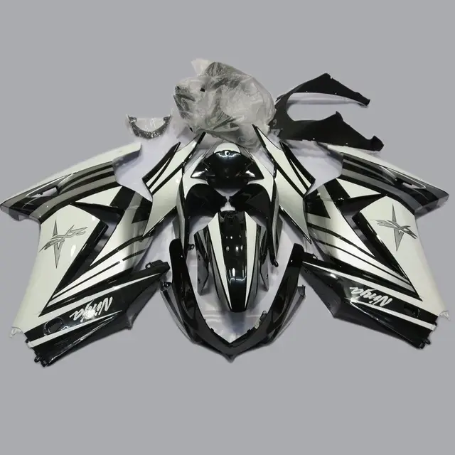 White Black Fairing Kit Fit For Kawasaki Ninja 250r Ex250r 2009 2010