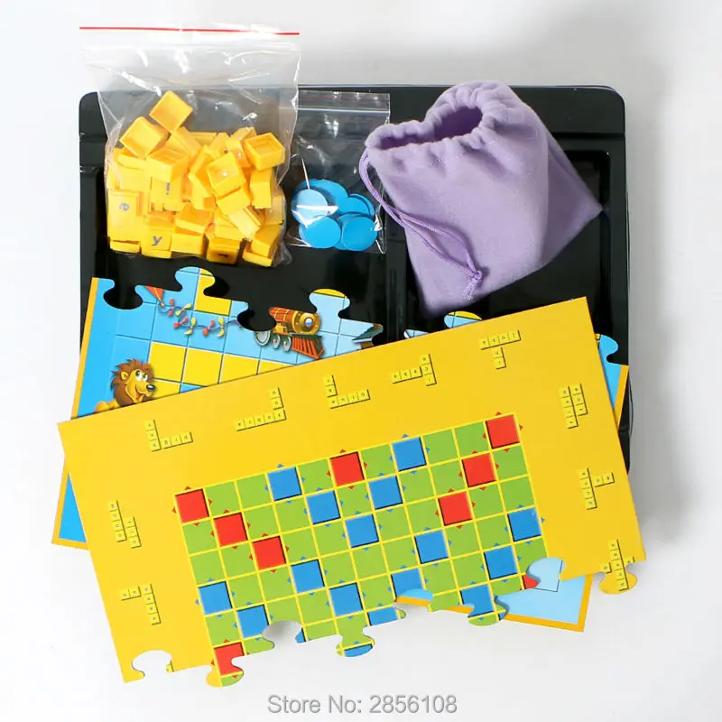 2 уровня игры Junior SCRABBLE забавная игра-головоломка, развивающие игрушки, вечерние инструкции для игры в кроссворд с 3 языками