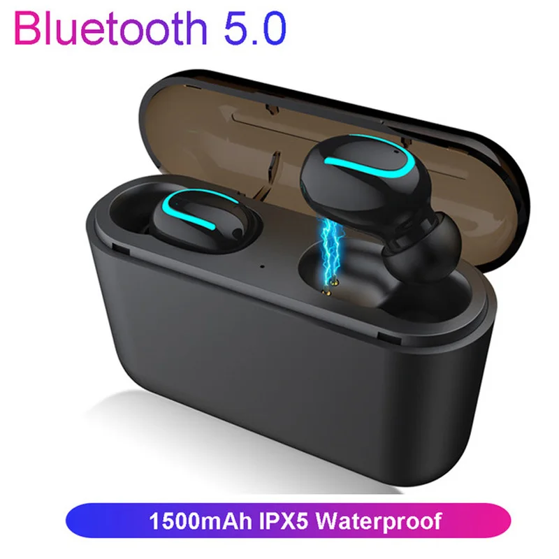 HQB Bluetooth5 0 Earphones TWS Wireless Headphone Blutooth Earphone Handsfree earpieces Sport Earbud Gaming Headset Phone pk i10