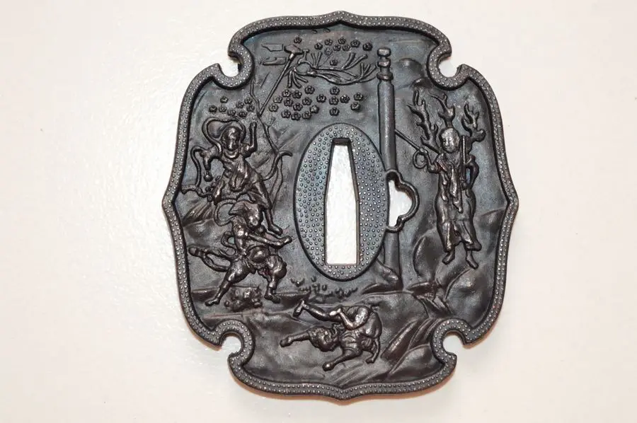 Чудесный Сплав Tsuba Guard для японского Tsuba самурайский меч катана Guard Wakizashi хороший - Цвет: T-26