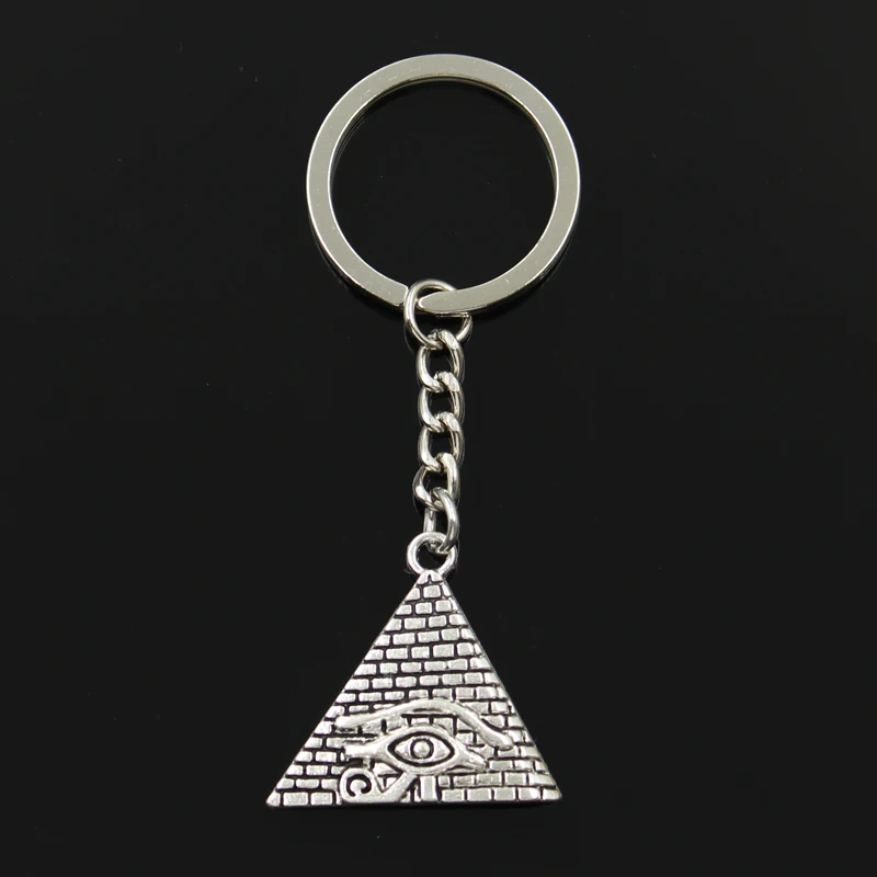 Fashion 30mm Key Ring Metal Key Chain Keychain Jewelry Antique Silver