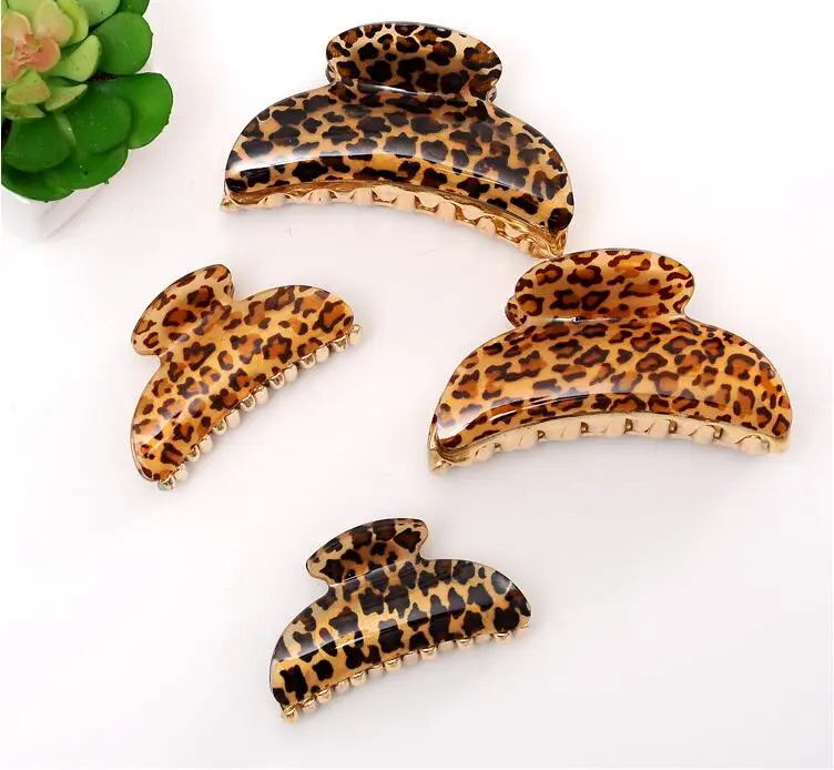 Hot Sale Women Butterfly rhinestone Hair Claws ladies Fashion Leopard Hair Clips Hair Female Girls Claws Hairpin hair Accessorie