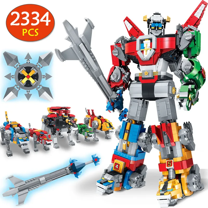 

Defender of the Universe Voltron Building Blocks Compatible Legoingly 21311 Voltron Kits Bricks Movie DC Model Kids Toy Marvel