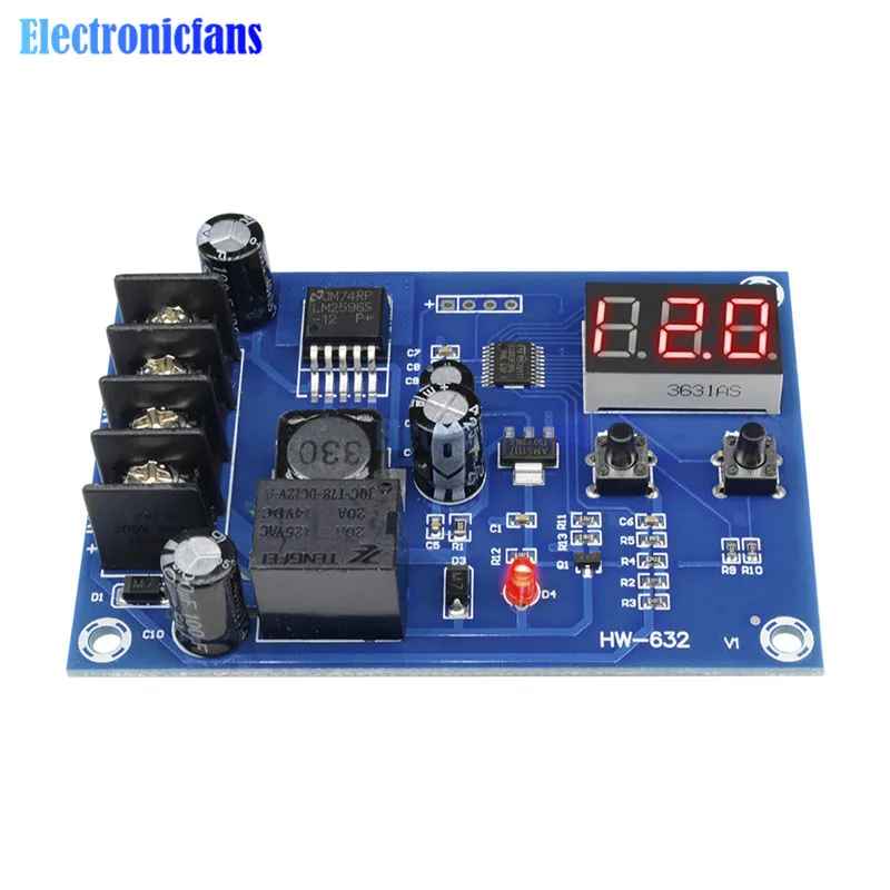XH-M603 модуль управления зарядкой цифровой светодиодный дисплей хранение литиевая батарея зарядное устройство переключатель защиты 12-24 В