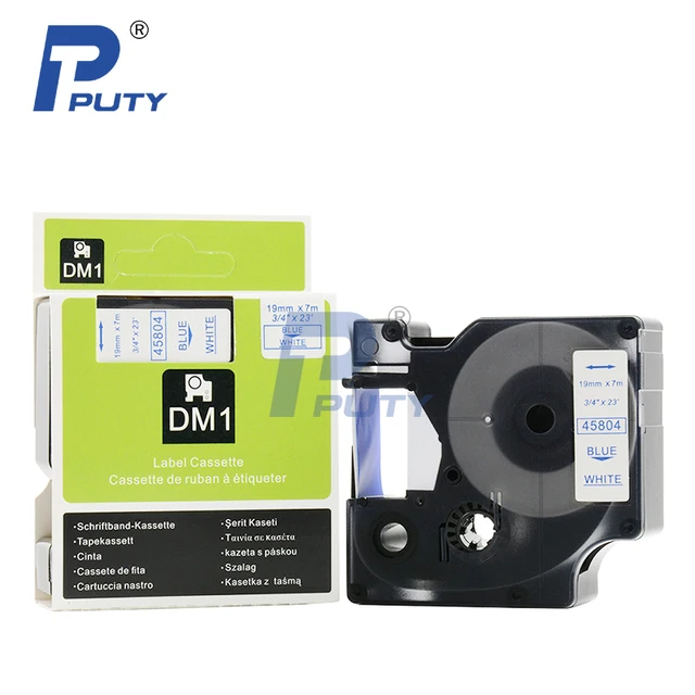 Best Offers 10-Pack Compatible DYMO D1 19mm Label Tape Blue on White 3/4" 7m Tape Cartridge 45804 for DYMO LabelManager Label Printer Best Offers 10-Pack Compatible DYMO D1 19mm Label Tape Blue on White 3/4" 7m Tape Cartridge 45804 for DYMO LabelManager Label Printer