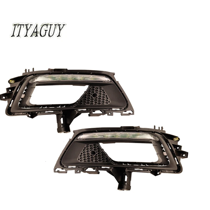 

2pcs Auto accessories led drl for Chevolets Cruze Daytime running lights DRL LED daylamp fog light with yellow turn signal