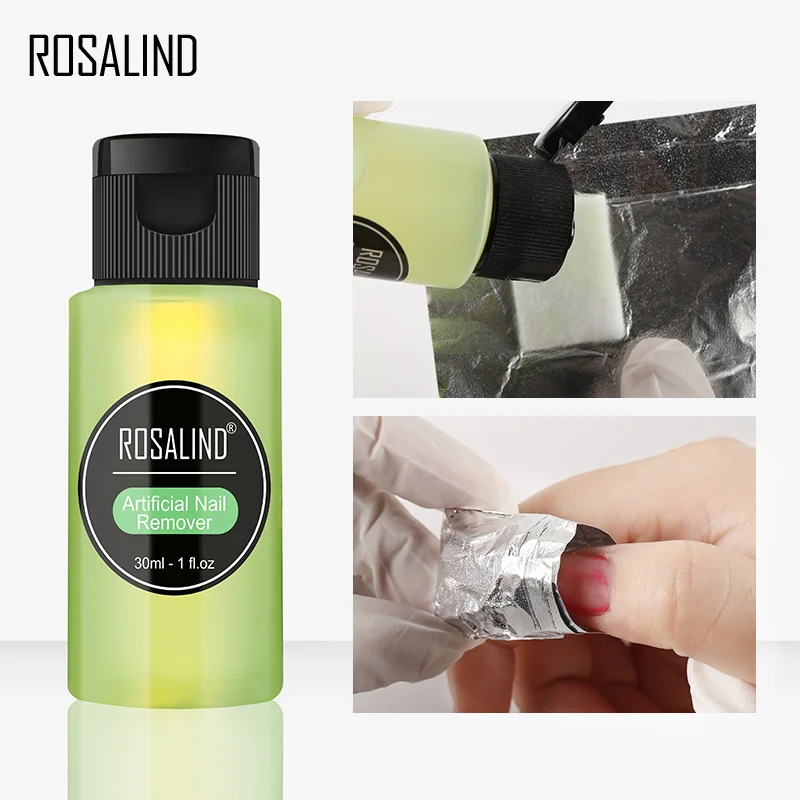 ROSALIND 1 шт. Удаляет излишки геля Усиливает блеск липкий лак для ногтей УФ гель