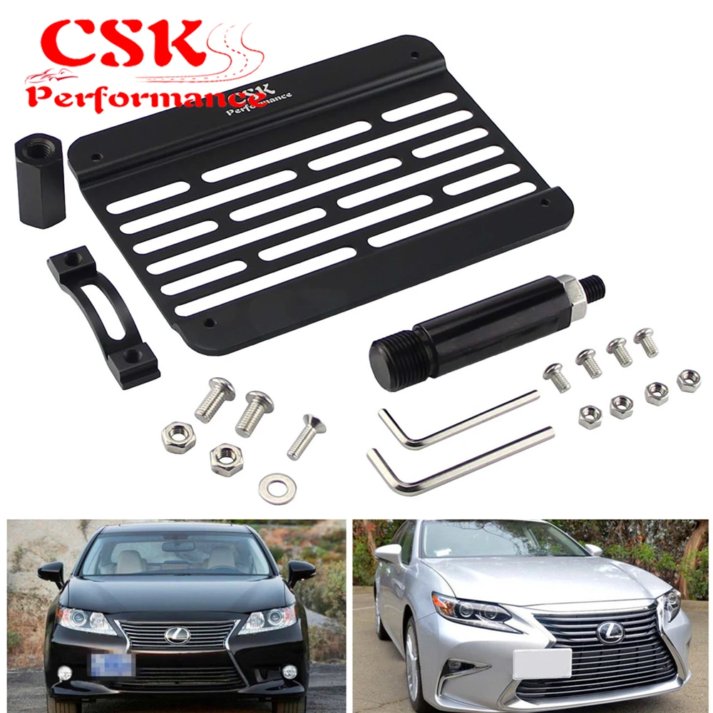 Bumper Tow Hook License Plate Mounting Bracket Holder Fits For 07 12