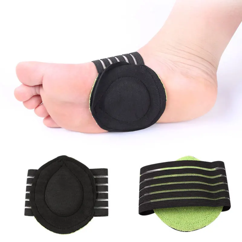 

Arch Support 2pcs Durable Insole Plantar Fasciitis Feet Pad Insoles Black Women Gel Foot Cushions Absorbing Pain