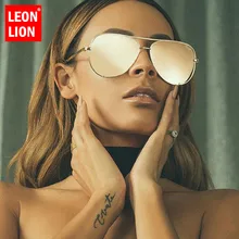 LeonLion, роскошные Винтажные Солнцезащитные очки пилота для женщин/мужчин, Дорожные Металлические ретро очки для женщин, Классические солнцезащитные очки UV400