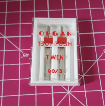 

Organ Needles 130/705H Twin needle 70/1.6MM 80/2.5MM 80/3MM Domestic Sewing Machine Twin Needle