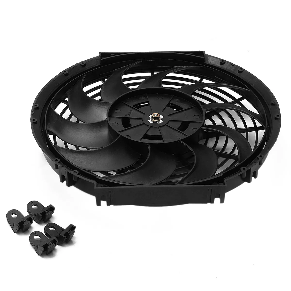 10/" Inch Universal Slim Fan Push Pull Electric Radiator Cooling 12V 80W 1570 CFM